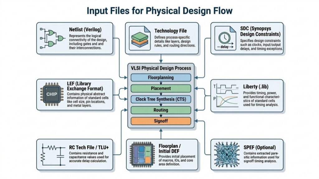 Important Input Files in VLSI Physical Design: Complete Guide for Beginners